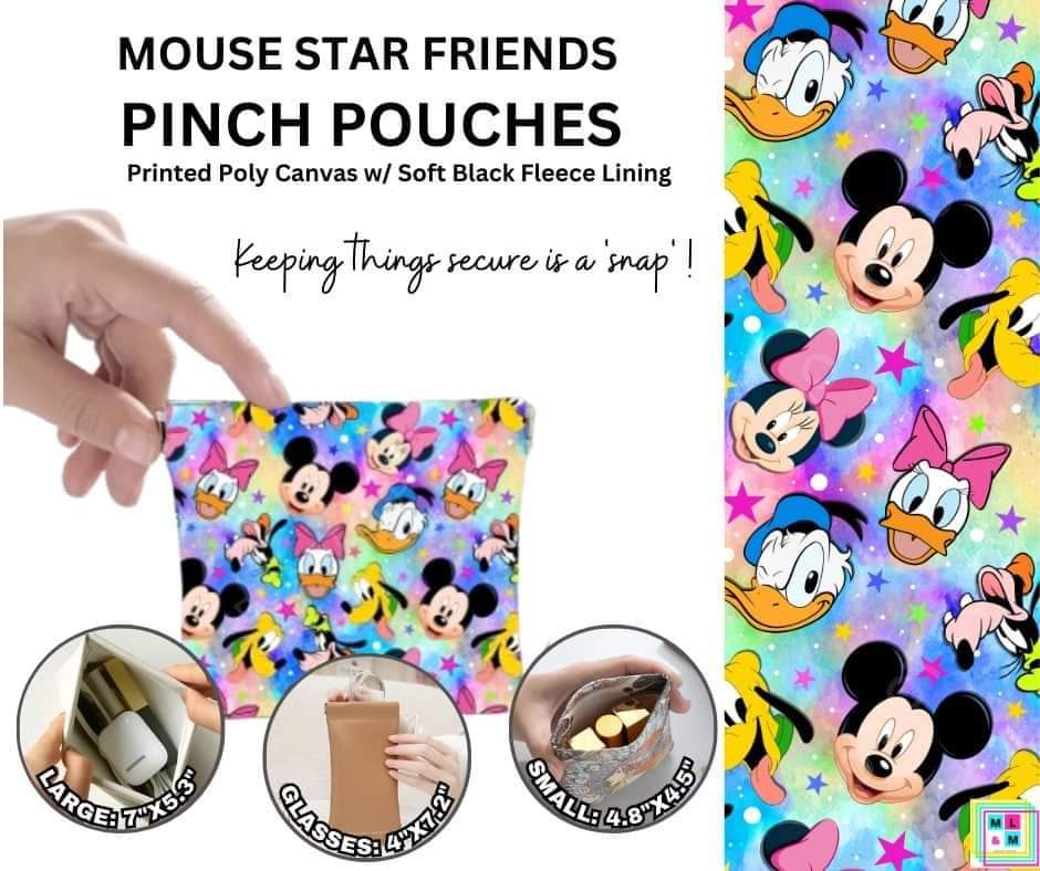 Mouse Star Friends Pinch Pouches in 3 Sizes