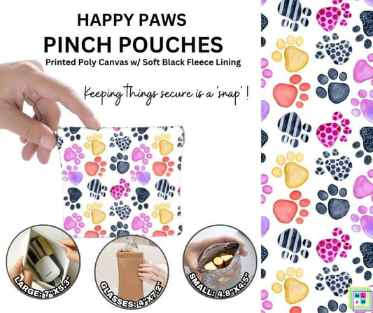 Happy Paws Pinch Pouches in 3 Sizes