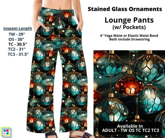 Stained Glass Ornaments Full Length Lounge Pants