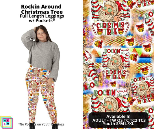 Rocking Around Christmas Tree Full Length Leggings w/ Pockets