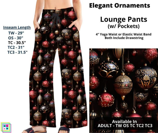 Elegant Ornaments Full Length Lounge Pants