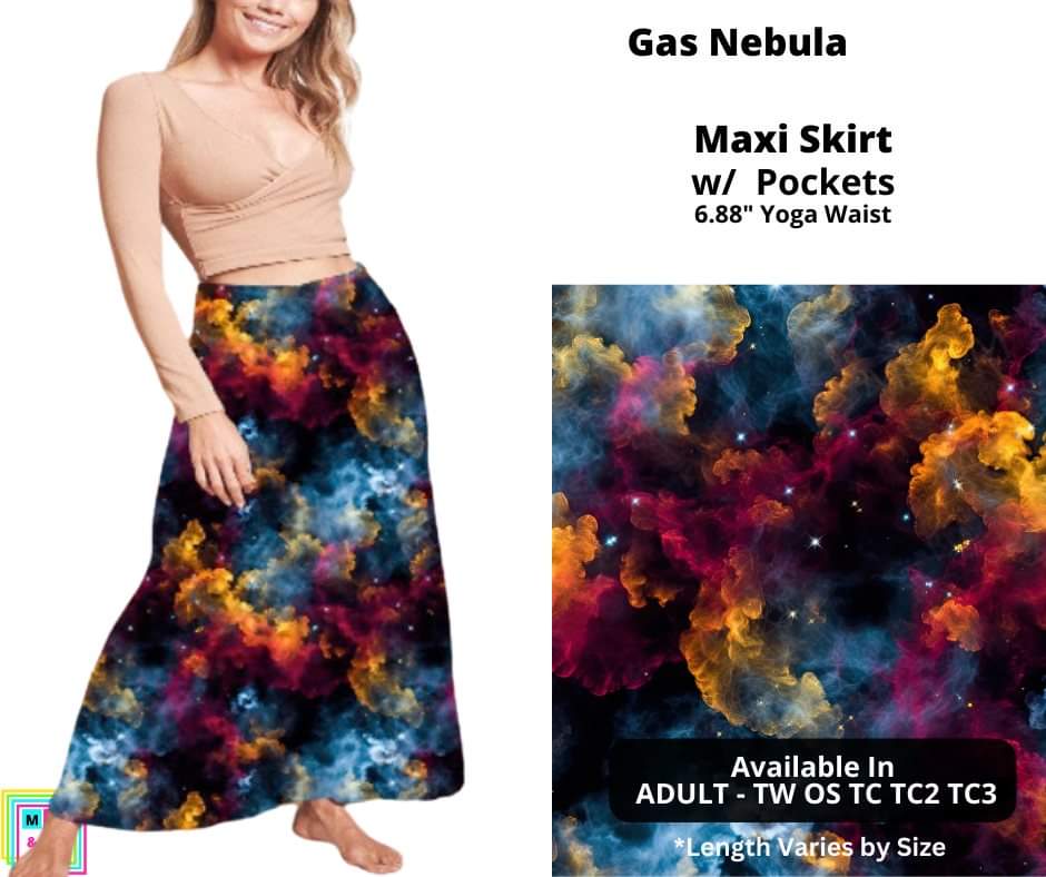 Gas Nebula Maxi Skirt