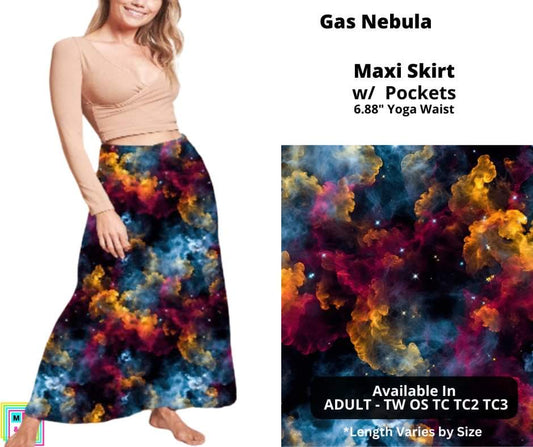Gas Nebula Maxi Skirt