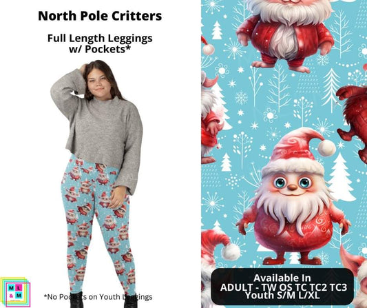 North Pole Critters Full Length Leggings w/ Pockets