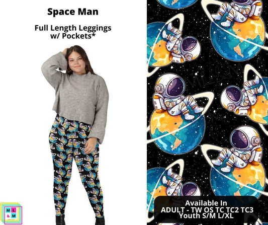 Space Man Full Length Leggings w/ Pockets