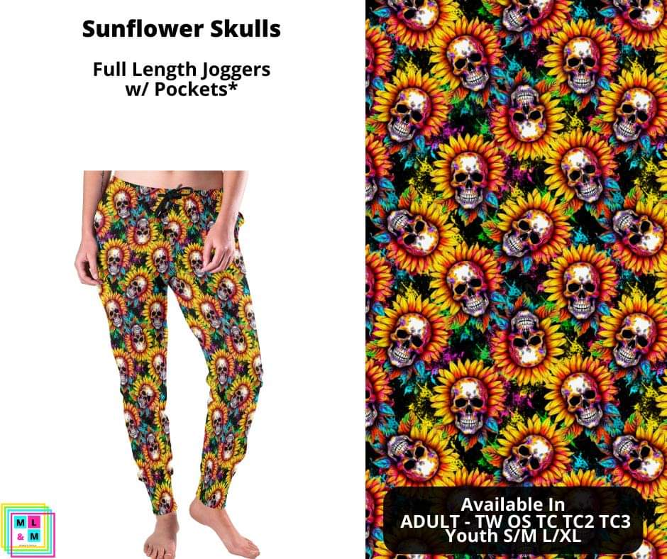 Sunflower Skulls Joggers