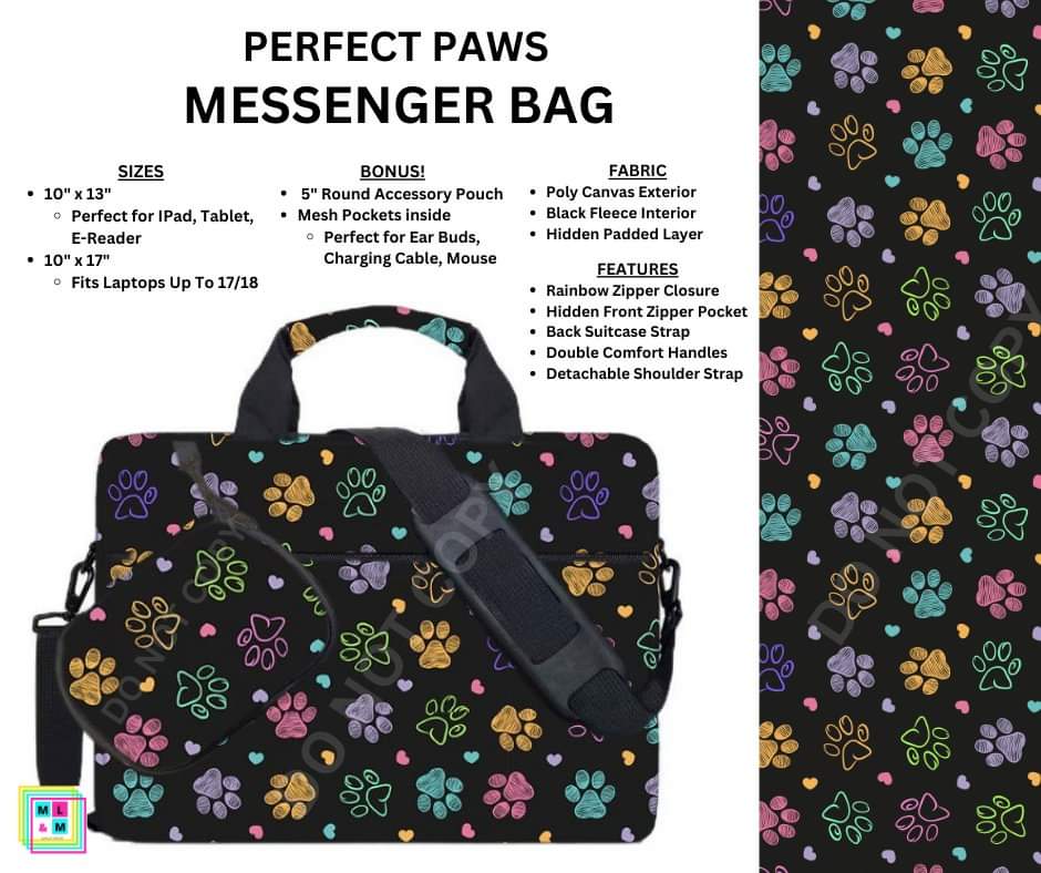 Perfect Paws Messenger Bag