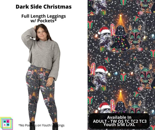 Dark Side Christmas Full Length Leggings w/ Pockets