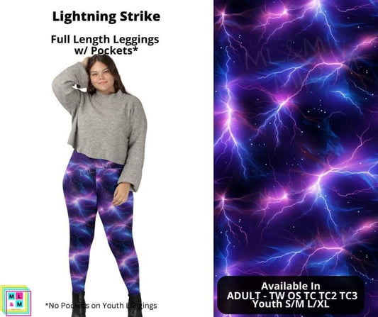 Lightening Strike Full Length Leggings w/ Pockets