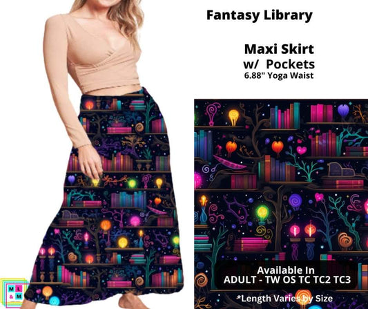Fantasy Library Maxi Skirt