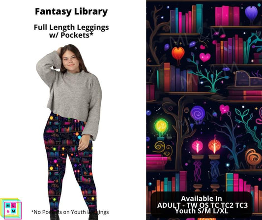 Fantasy Library Full Length Leggings w/ Pockets