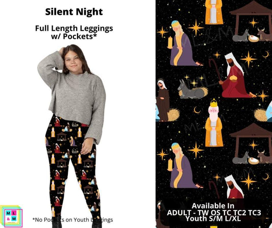 Silent Night Full Length Leggings w/ Pockets