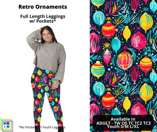 Retro Ornaments Full Length Leggings w/ Pockets