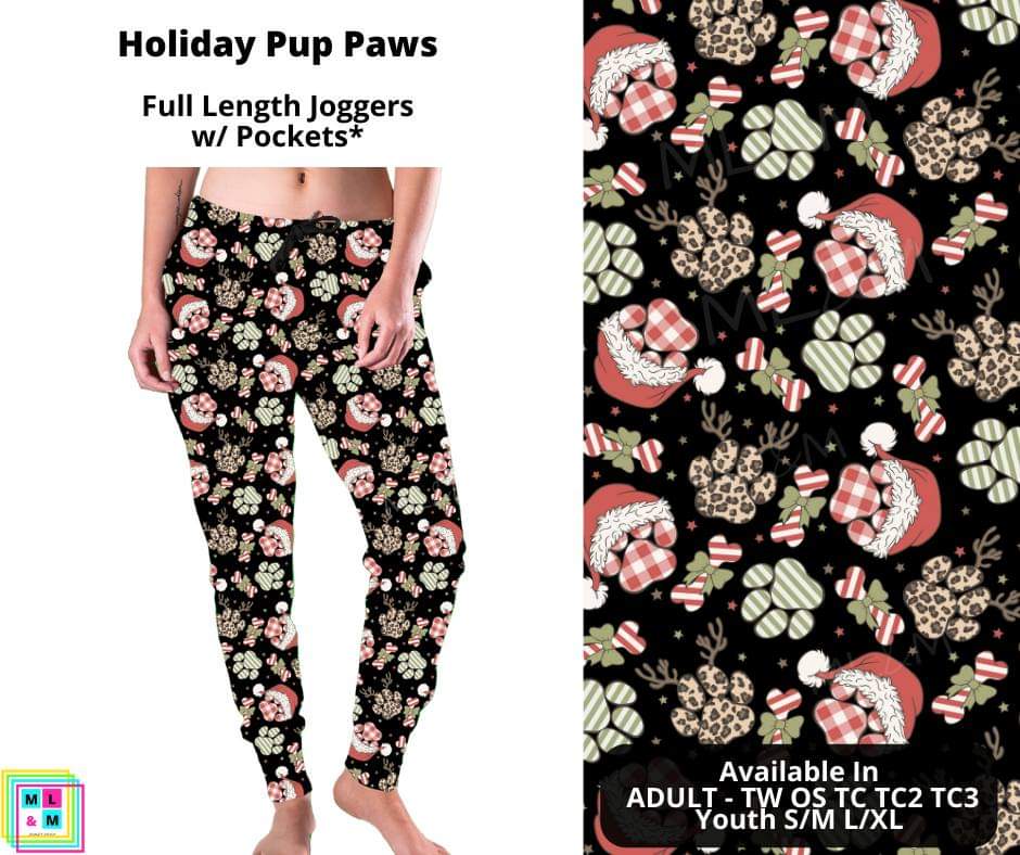 Holiday Pup Paws Joggers
