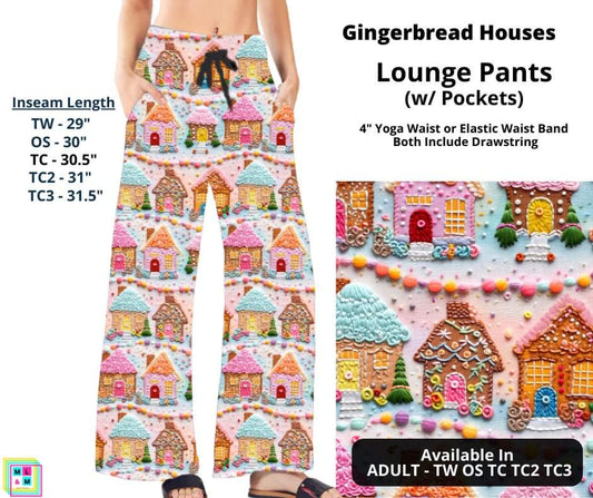 Gingerbread Houses Full Length Lounge Pants