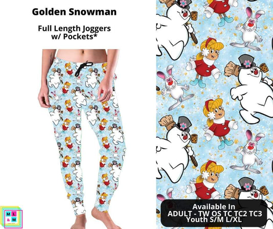 Golden Snowman Joggers