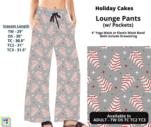 Holiday Cakes Full Length Lounge Pants