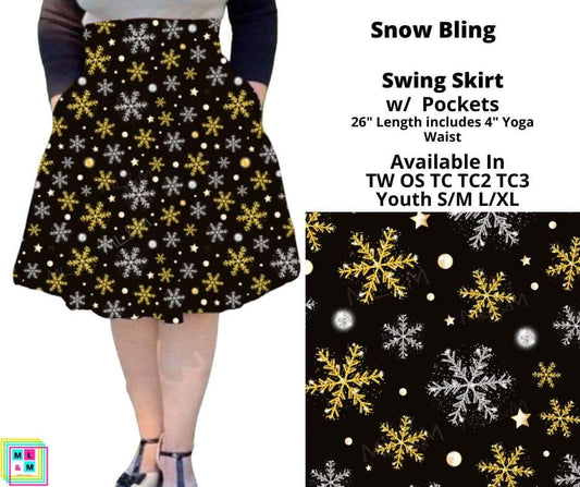 Snow Bling Swing Skirt