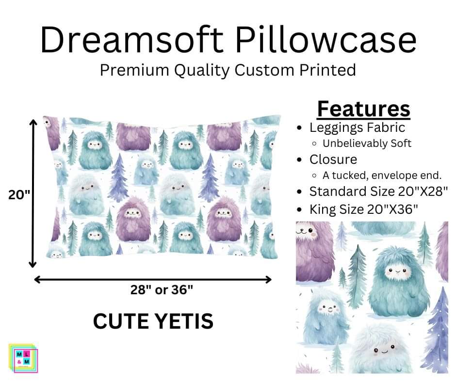 Cute Yetis Dreamsoft Pillowcase