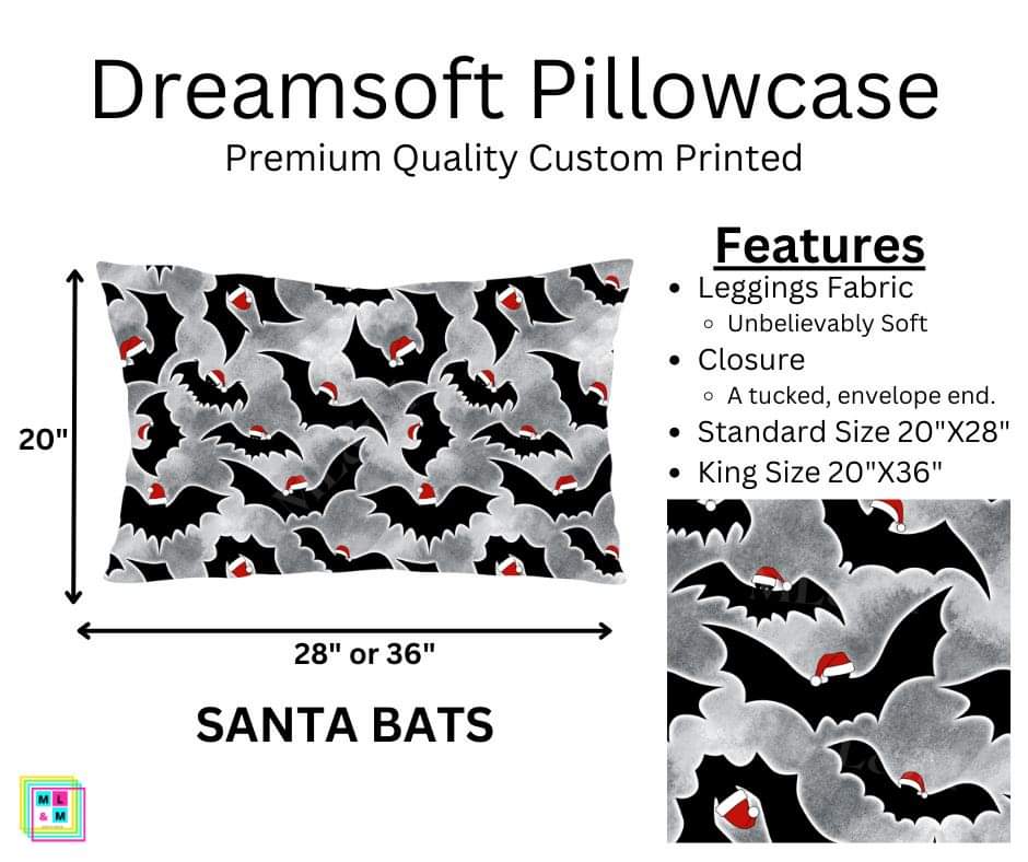 Santa Bats Dreamsoft Pillowcase