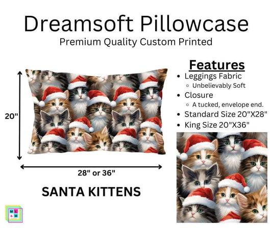 Santa Kittens Dreamsoft Pillowcase