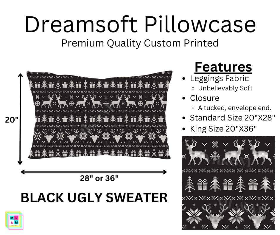 Black Ugly Sweater Dreamsoft Pillowcase