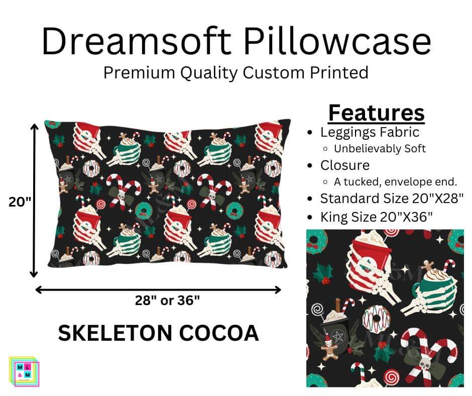 Skeleton Cocoa Dreamsoft Pillowcase