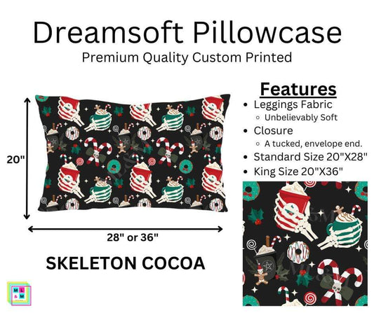 Skeleton Cocoa Dreamsoft Pillowcase