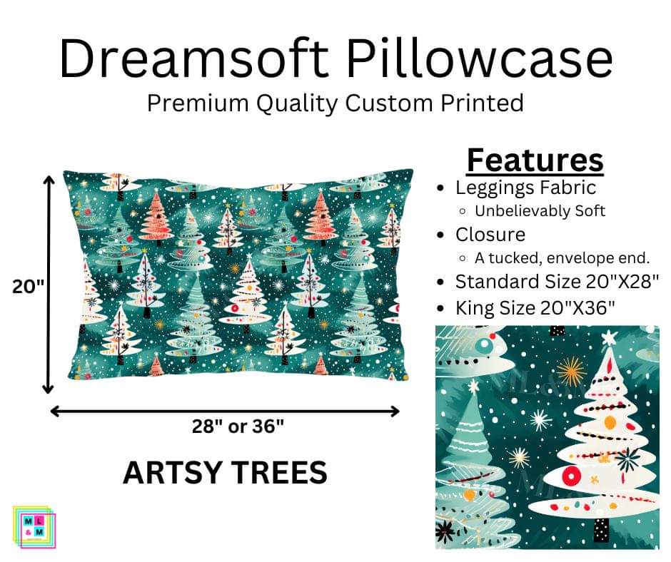 Artsy Trees Dreamsoft Pillowcase