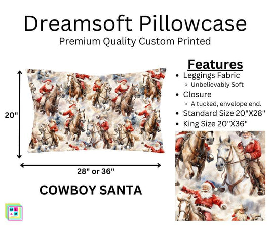 Cowboy Santa Dreamsoft Pillowcase