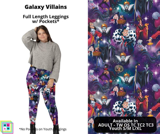 Galaxy Villains Full Length Leggings w/ Pockets