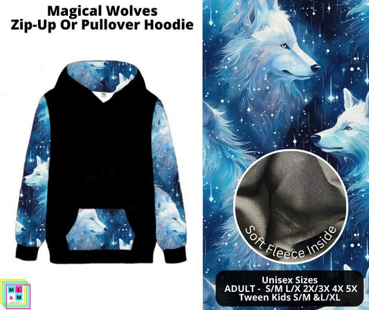 Magical Wolves Pullover Hoodie