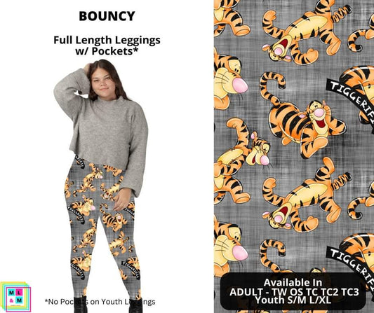 Bouncy Full Length Leggings w/ Pockets