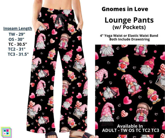 Gnomes In Love Full Length Lounge Pants