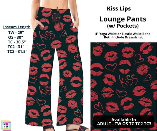 Kiss Lips Full Length Lounge Pants