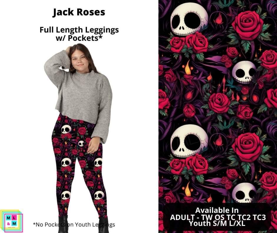 Jack Roses Full Length Leggings w/ Pockets