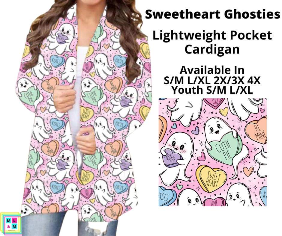 Sweetheart Ghosties Pocket Cardigan