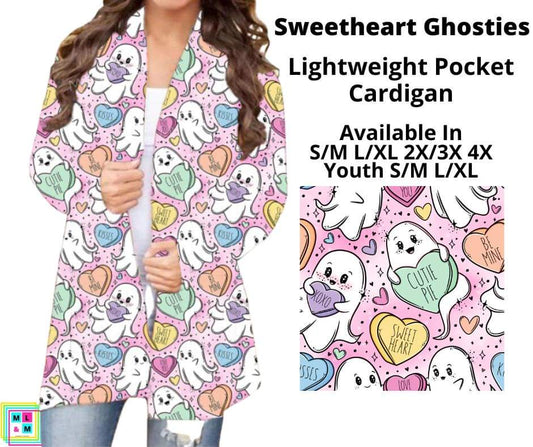 Sweetheart Ghosties Pocket Cardigan