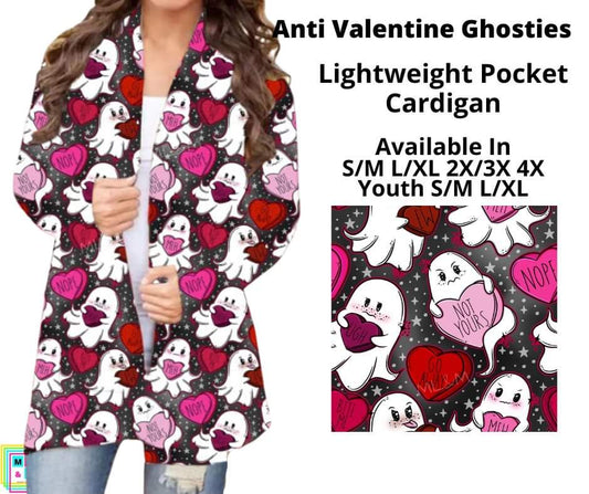 Anti Valentine Ghosties Pocket Cardigan