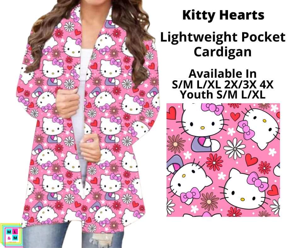 Kitty Hearts Pocket Cardigan
