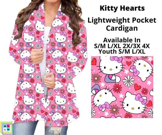 Kitty Hearts Pocket Cardigan