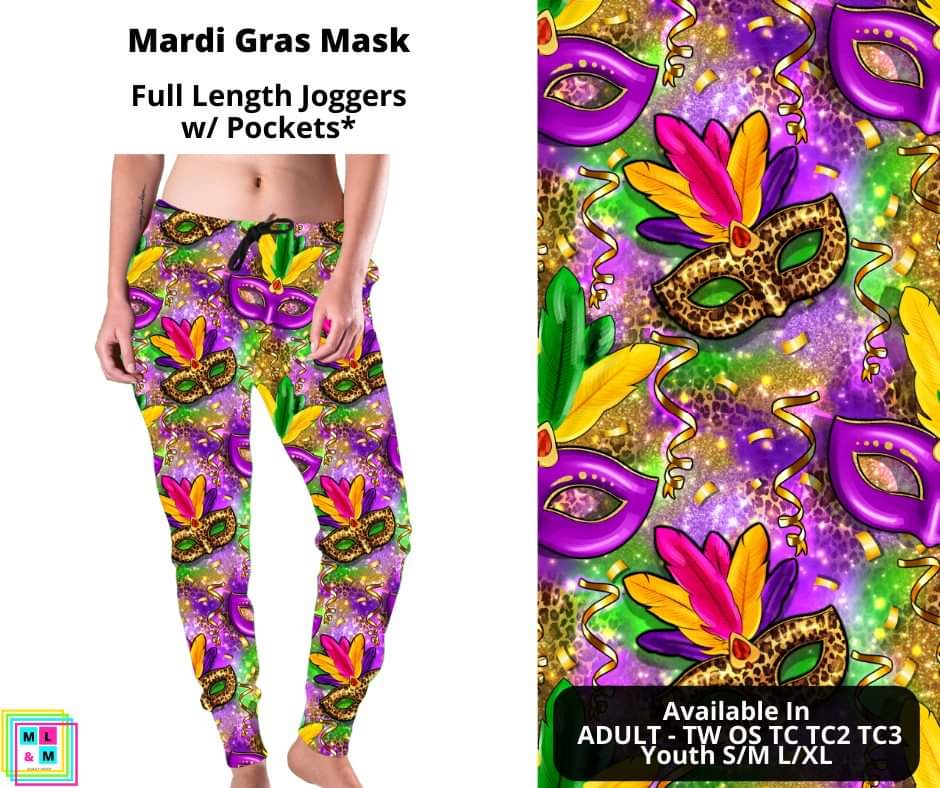 Mardi Gras Mask Joggers