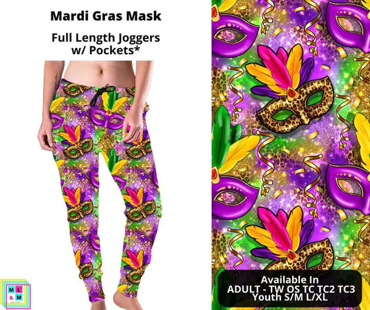 Mardi Gras Mask Joggers