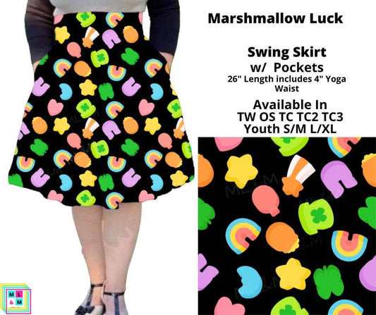 Marshmallow Luck Swing Skirt