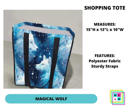 Magical Wolf Shopping Tote