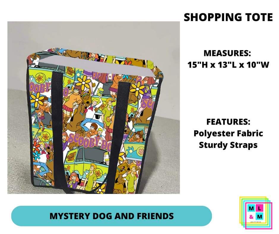 Mystery Dog & Friends Shopping Tote