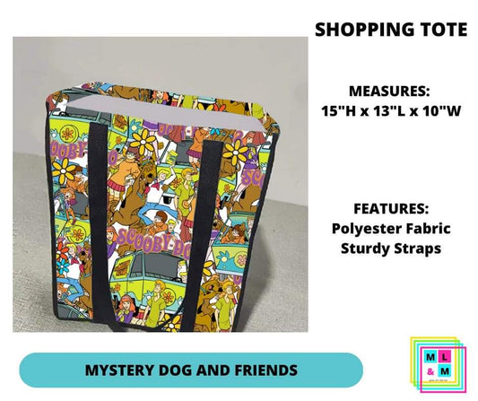 Mystery Dog & Friends Shopping Tote
