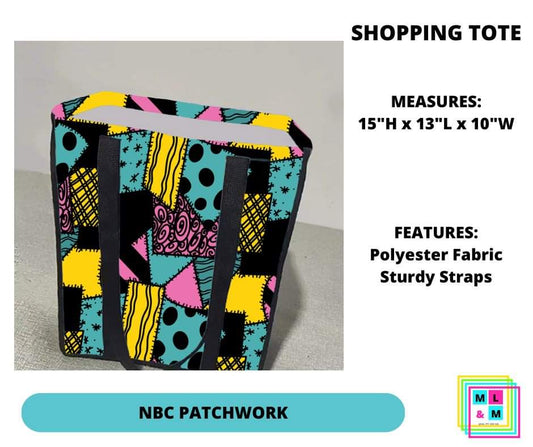 NBC Patchwork Shopping Tote