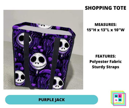 Purple Jack Shopping Tote