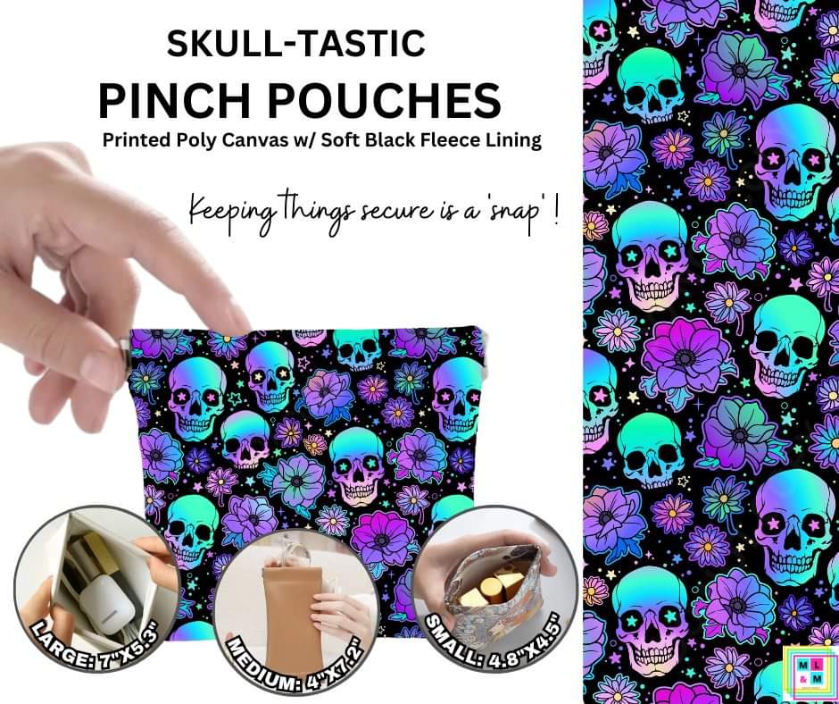 Skull-Tastic Pinch Pouches